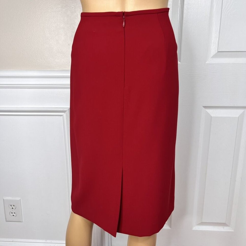 Kasper 2pc Red Polyester Lined Open Front Cocktai… - image 5